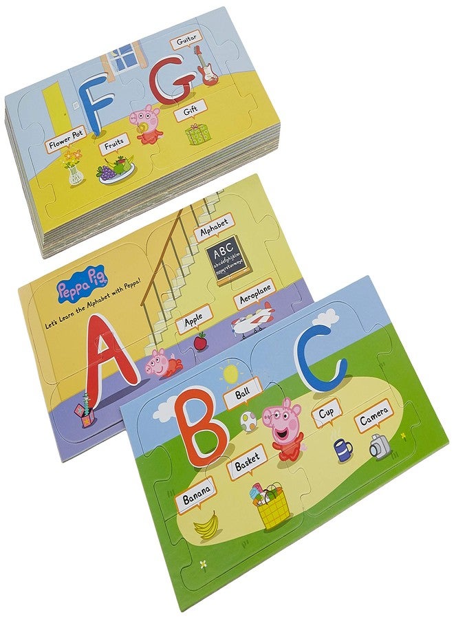Funskool-Peppa Pig Alphabet Floor,Educational,56 Pieces,Puzzle,for 3 Year Old Kids and Above,Toy - Image 1